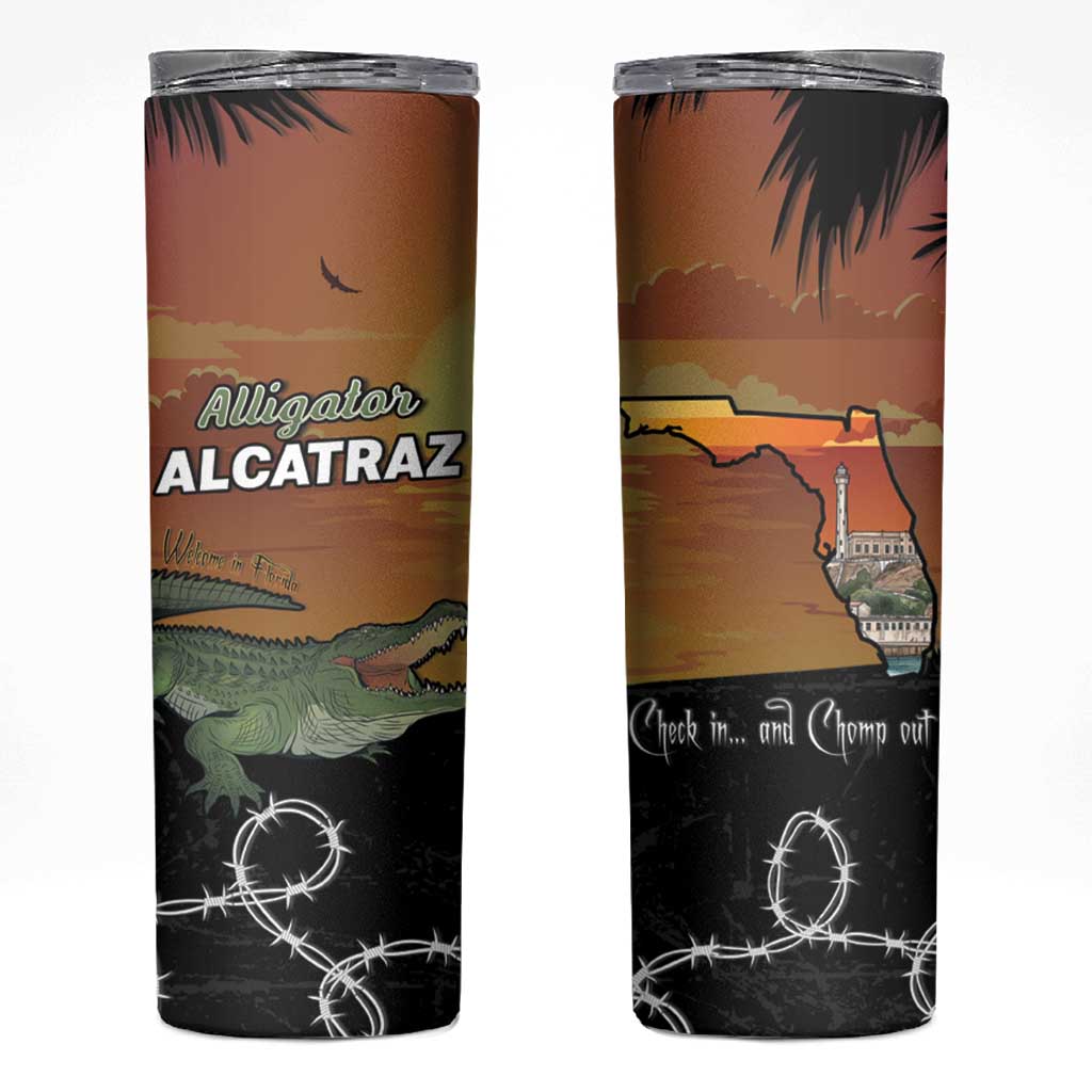 Alligator Alcatraz Skinny Tumbler Prison Florida Everglades - Wonder Print Shop