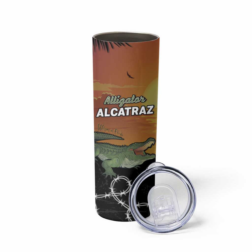Alligator Alcatraz Skinny Tumbler Prison Florida Everglades - Wonder Print Shop