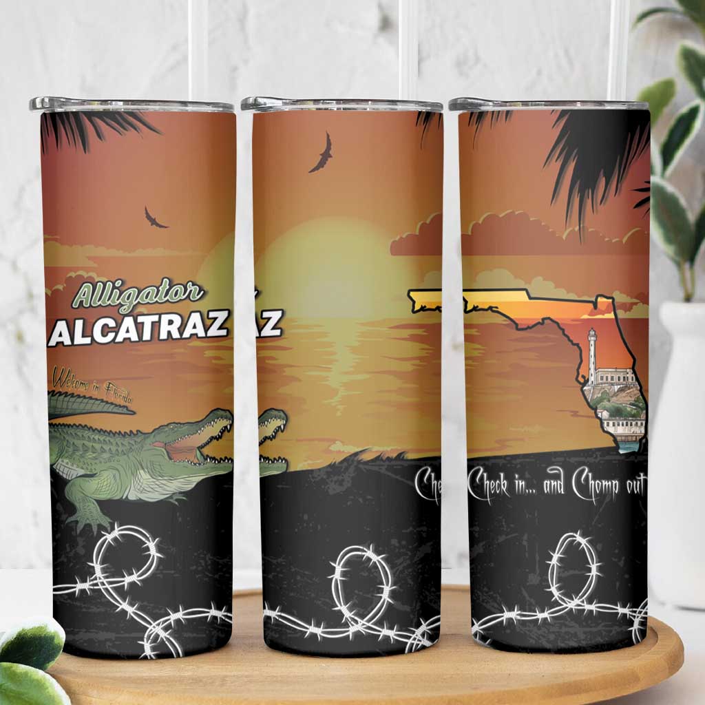 Alligator Alcatraz Skinny Tumbler Prison Florida Everglades - Wonder Print Shop