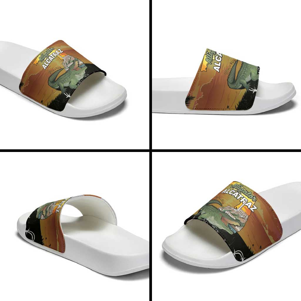 Alligator Alcatraz Slide Sandals Prison Florida Everglades - Wonder Print Shop