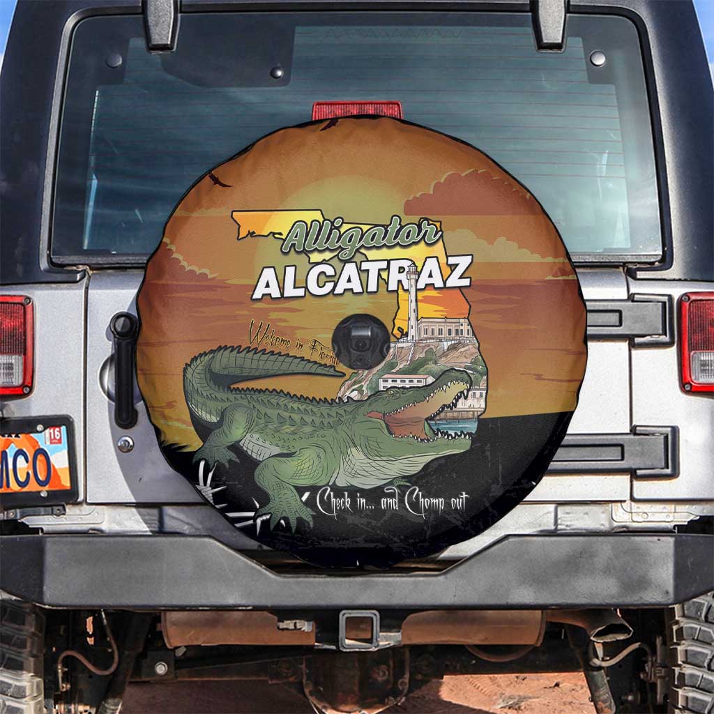 Alligator Alcatraz Spare Tire Cover Prison Florida Everglades - Wonder Print Shop