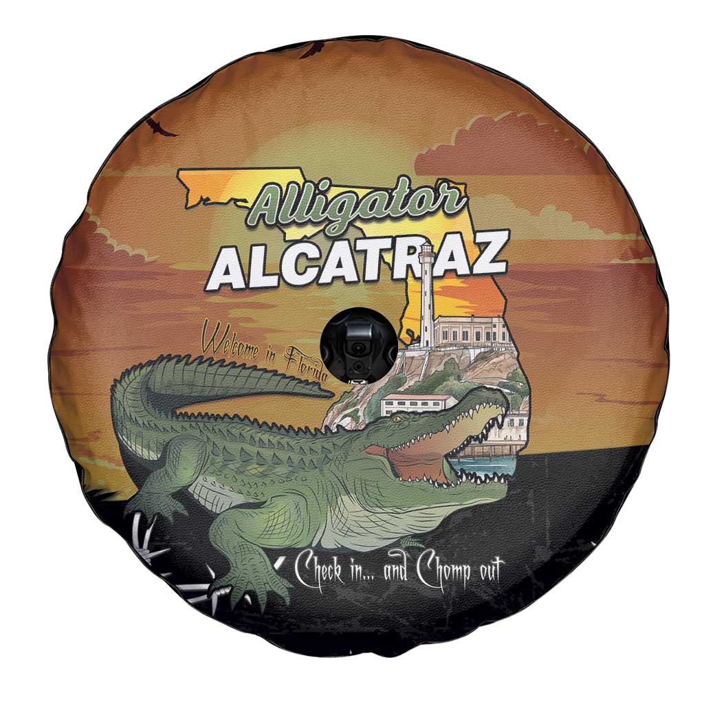 Alligator Alcatraz Spare Tire Cover Prison Florida Everglades - Wonder Print Shop