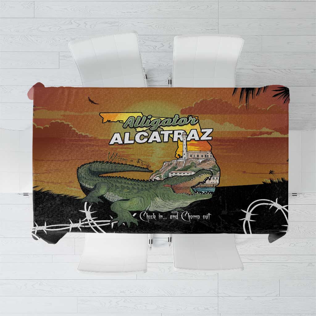 Alligator Alcatraz Tablecloth Prison Florida Everglades - Wonder Print Shop