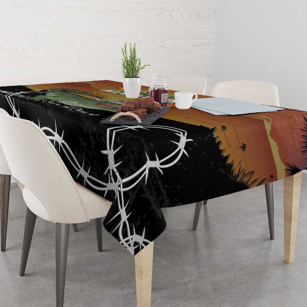 Alligator Alcatraz Tablecloth Prison Florida Everglades - Wonder Print Shop