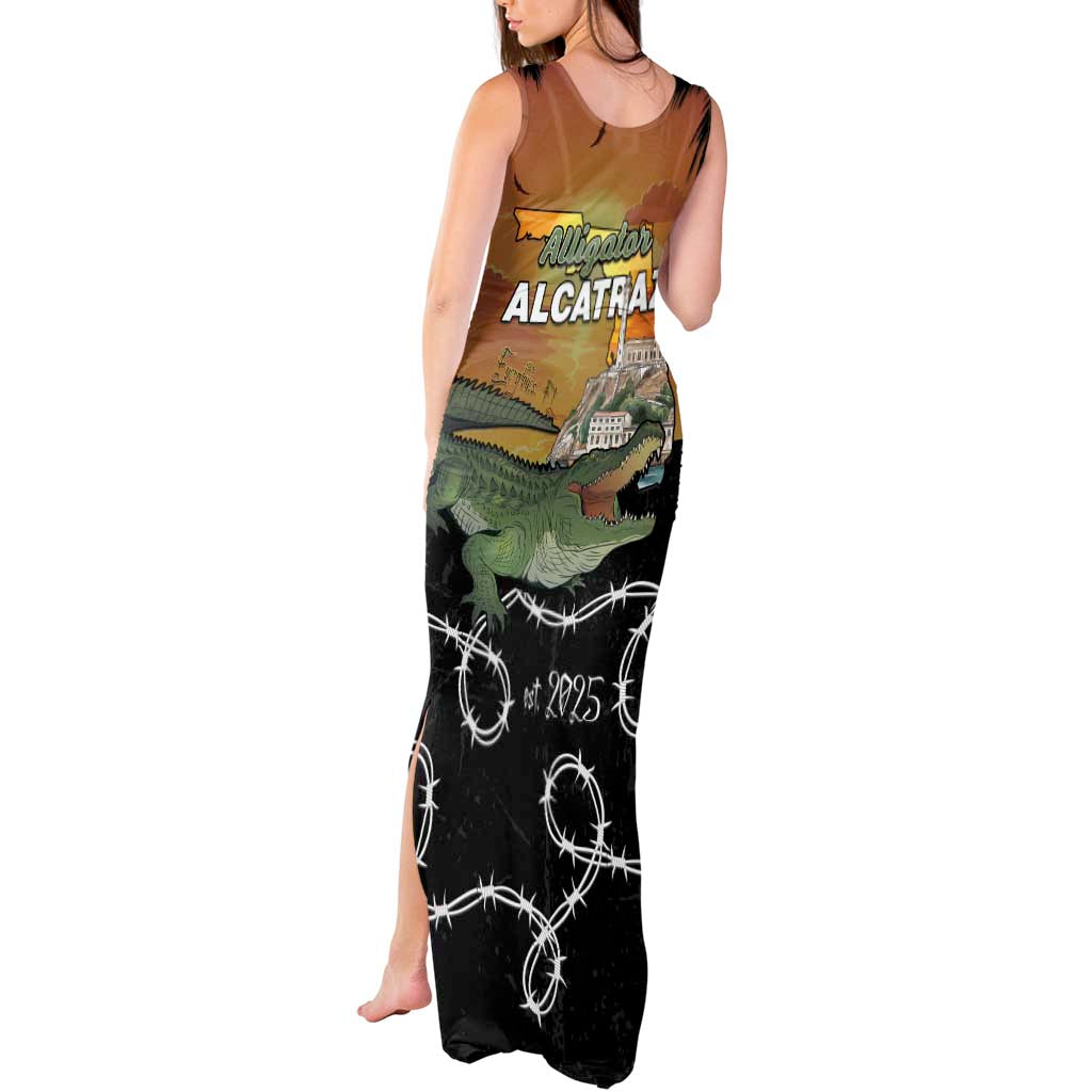 Alligator Alcatraz Tank Maxi Dress Prison Florida Everglades - Wonder Print Shop