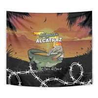 Alligator Alcatraz Tapestry Prison Florida Everglades - Wonder Print Shop