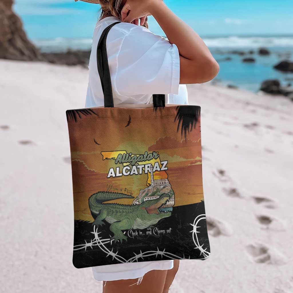Alligator Alcatraz Tote Bag Prison Florida Everglades - Wonder Print Shop