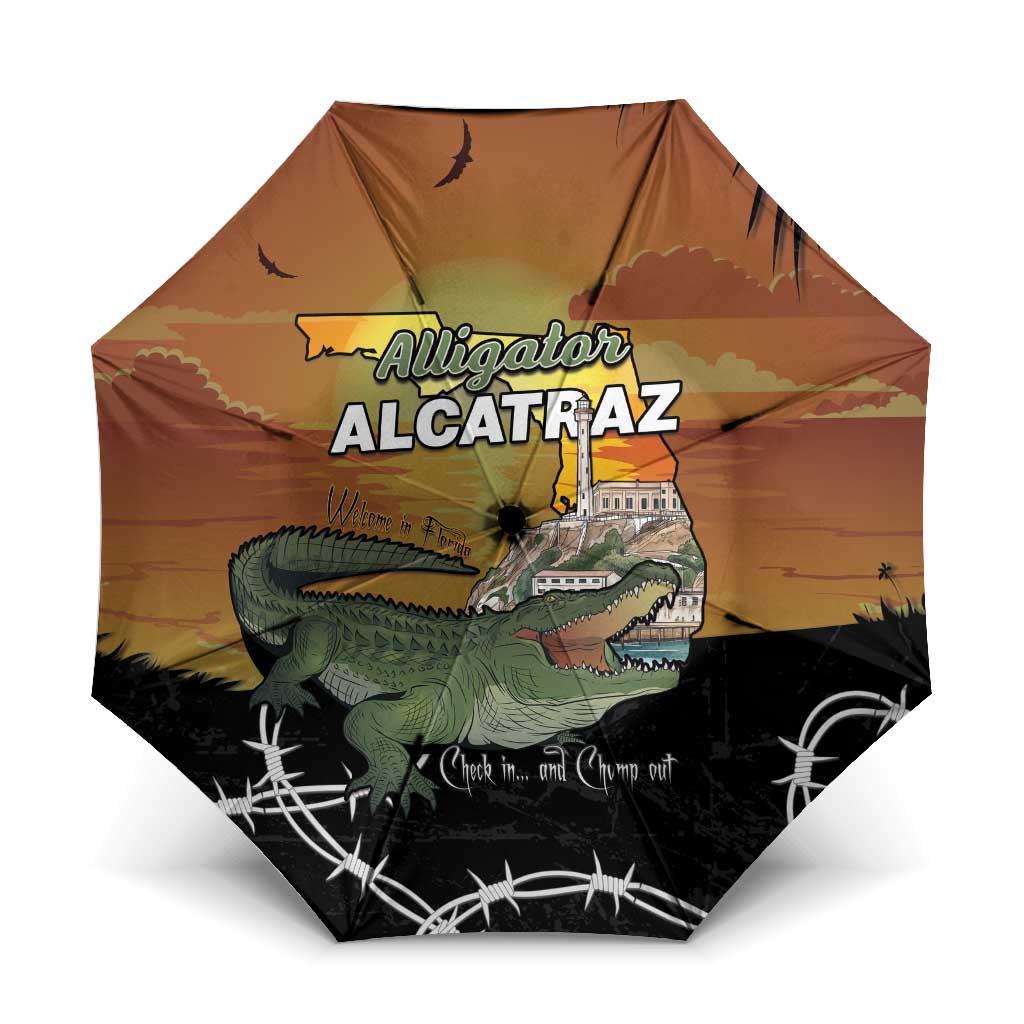 Alligator Alcatraz Umbrella Prison Florida Everglades - Wonder Print Shop