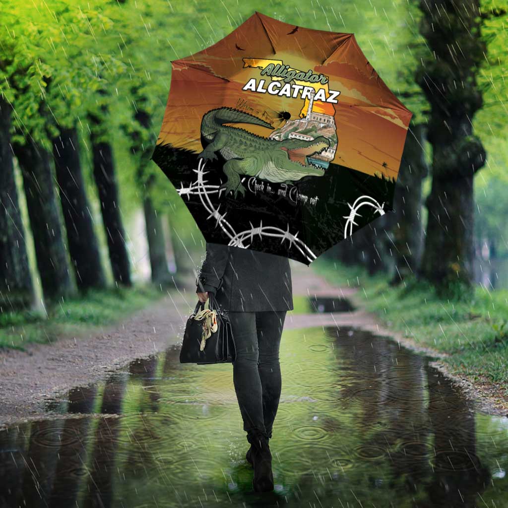 Alligator Alcatraz Umbrella Prison Florida Everglades - Wonder Print Shop