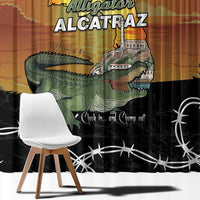 Alligator Alcatraz Window Curtain Prison Florida Everglades - Wonder Print Shop
