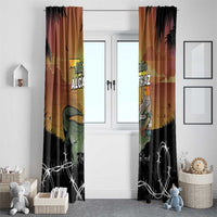 Alligator Alcatraz Window Curtain Prison Florida Everglades - Wonder Print Shop