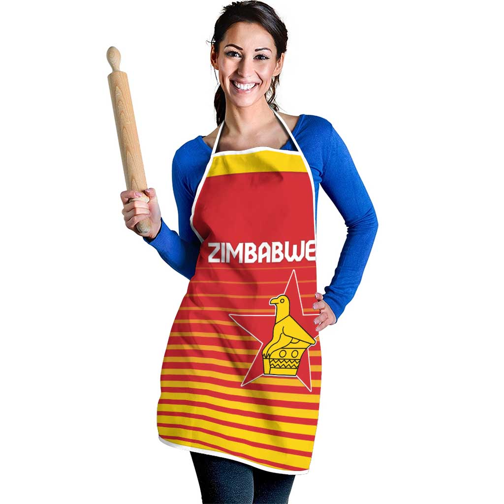 Zimbabwe Cricket Apron Go Chevrons Go - Wonder Print Shop