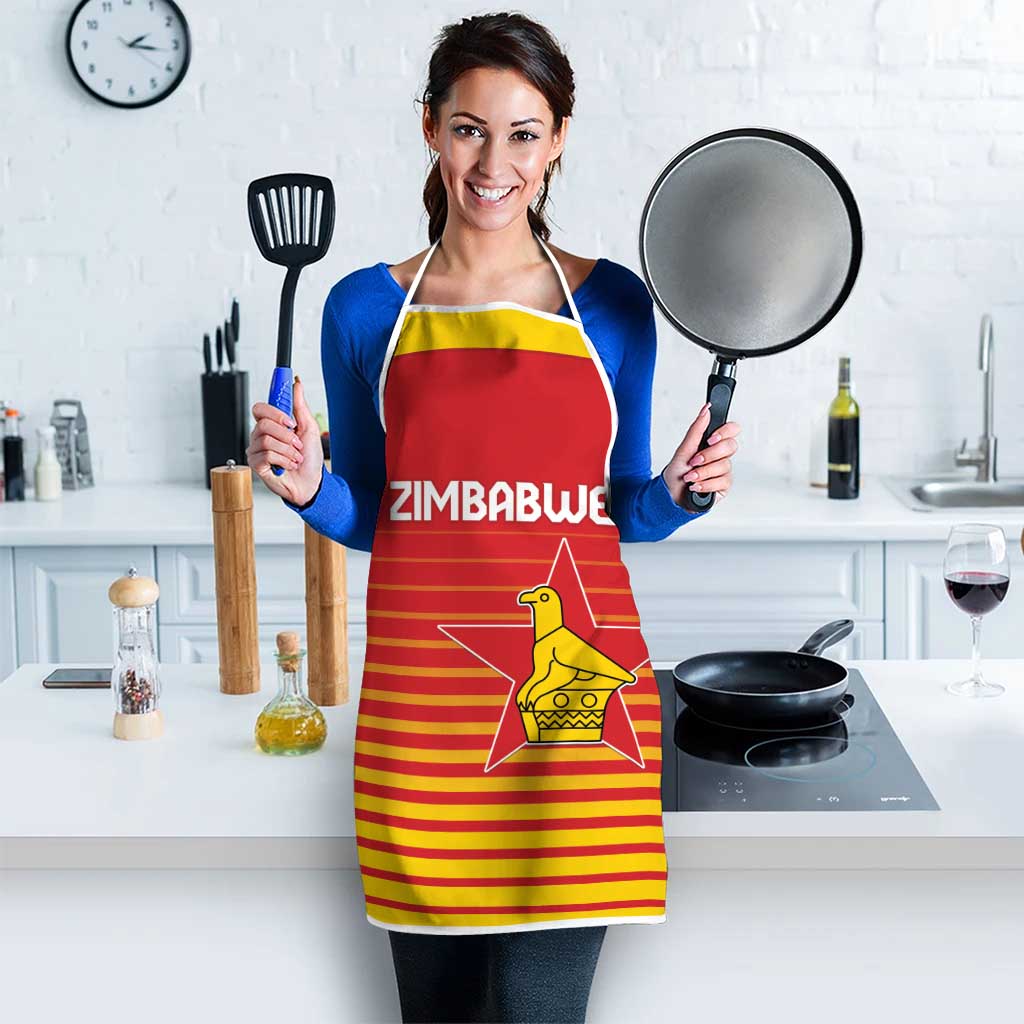 Zimbabwe Cricket Apron Go Chevrons Go - Wonder Print Shop