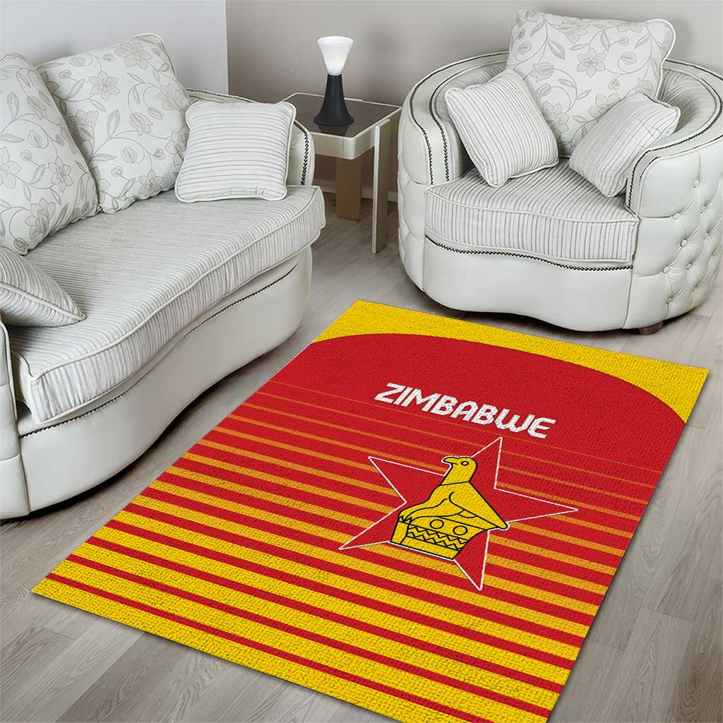 Zimbabwe Cricket Area Rug Go Chevrons Go - Wonder Print Shop
