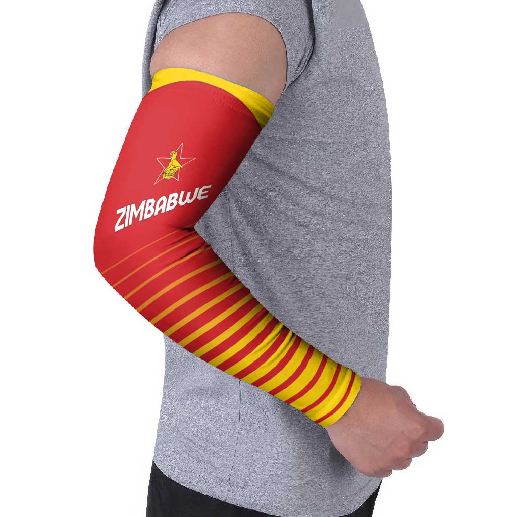 Custom Zimbabwe Cricket Arm Sleeves Go Chevrons Go - Wonder Print Shop