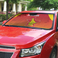 Zimbabwe Cricket Auto Sun Shade Go Chevrons Go - Wonder Print Shop