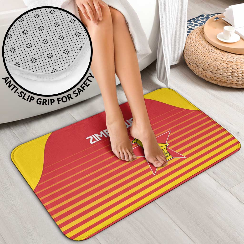 Zimbabwe Cricket Bathroom Set Go Chevrons Go - Wonder Print Shop