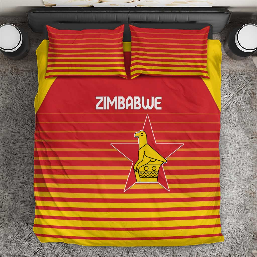 Zimbabwe Cricket Bedding Set Go Chevrons Go - Wonder Print Shop