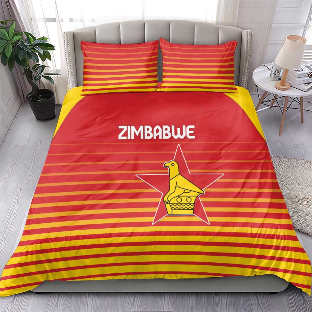 Zimbabwe Cricket Bedding Set Go Chevrons Go - Wonder Print Shop