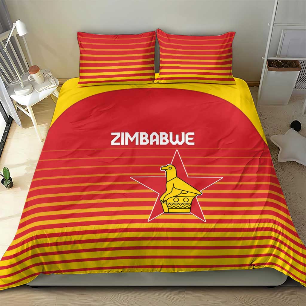 Zimbabwe Cricket Bedding Set Go Chevrons Go - Wonder Print Shop