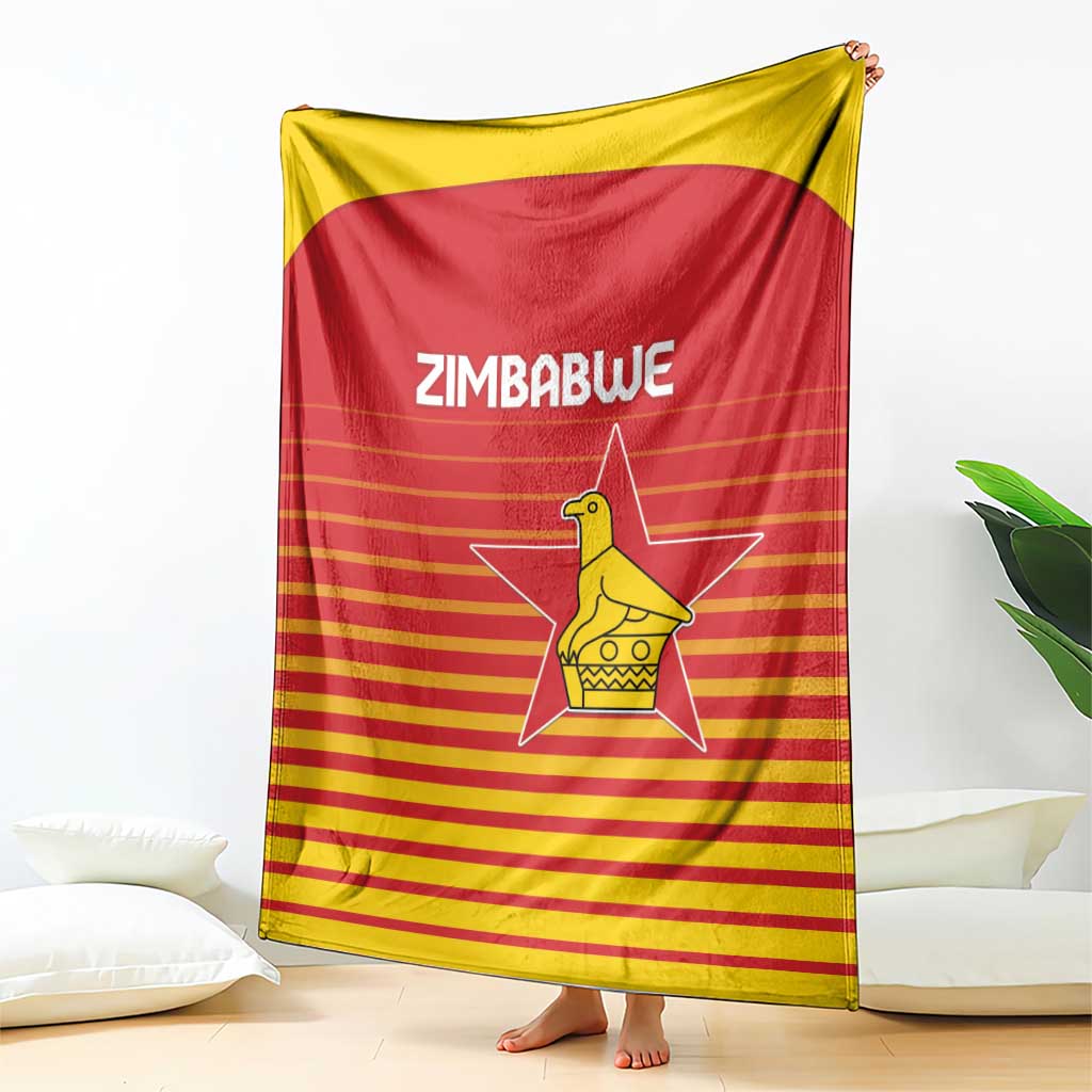 Zimbabwe Cricket Blanket Go Chevrons Go - Wonder Print Shop