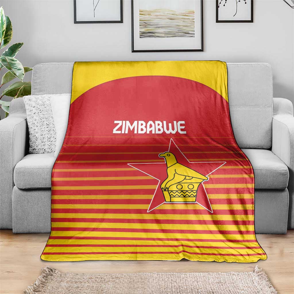 Zimbabwe Cricket Blanket Go Chevrons Go - Wonder Print Shop