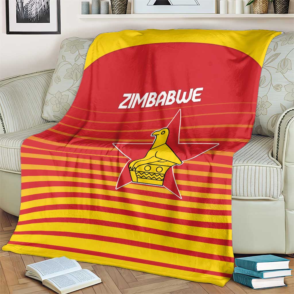 Zimbabwe Cricket Blanket Go Chevrons Go - Wonder Print Shop