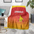 Zimbabwe Cricket Blanket Go Chevrons Go - Wonder Print Shop