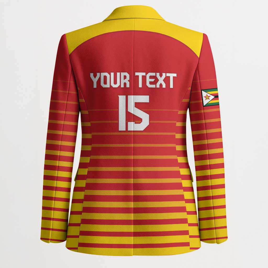 Custom Zimbabwe Cricket Blazer Go Chevrons Go - Wonder Print Shop
