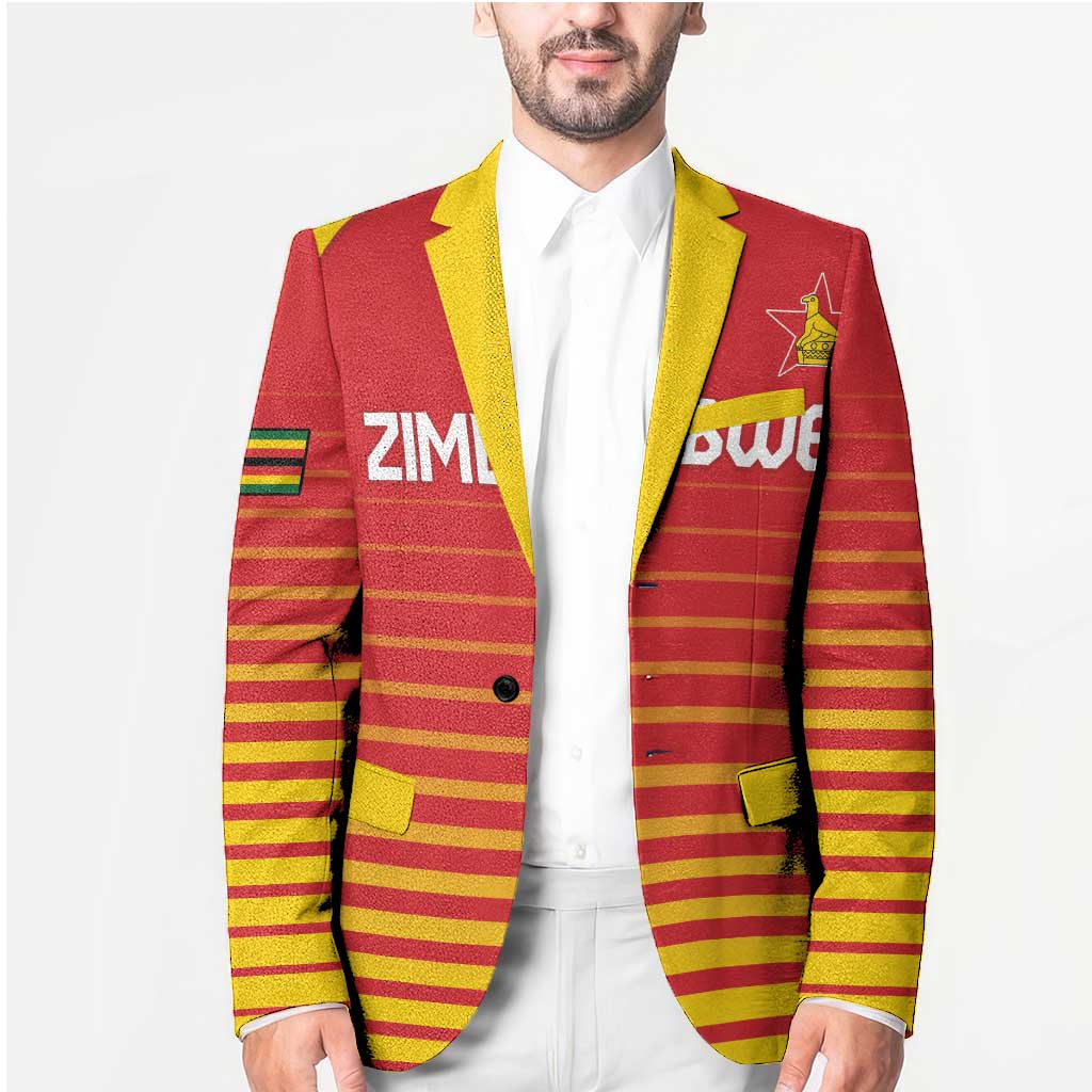 Custom Zimbabwe Cricket Blazer Go Chevrons Go - Wonder Print Shop