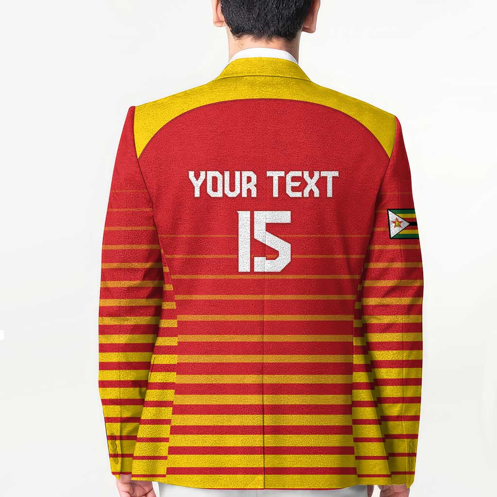 Custom Zimbabwe Cricket Blazer Go Chevrons Go - Wonder Print Shop