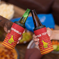 Custom Zimbabwe Cricket 4 in 1 Can Cooler Tumbler Go Chevrons Go - Wonder Print Shop