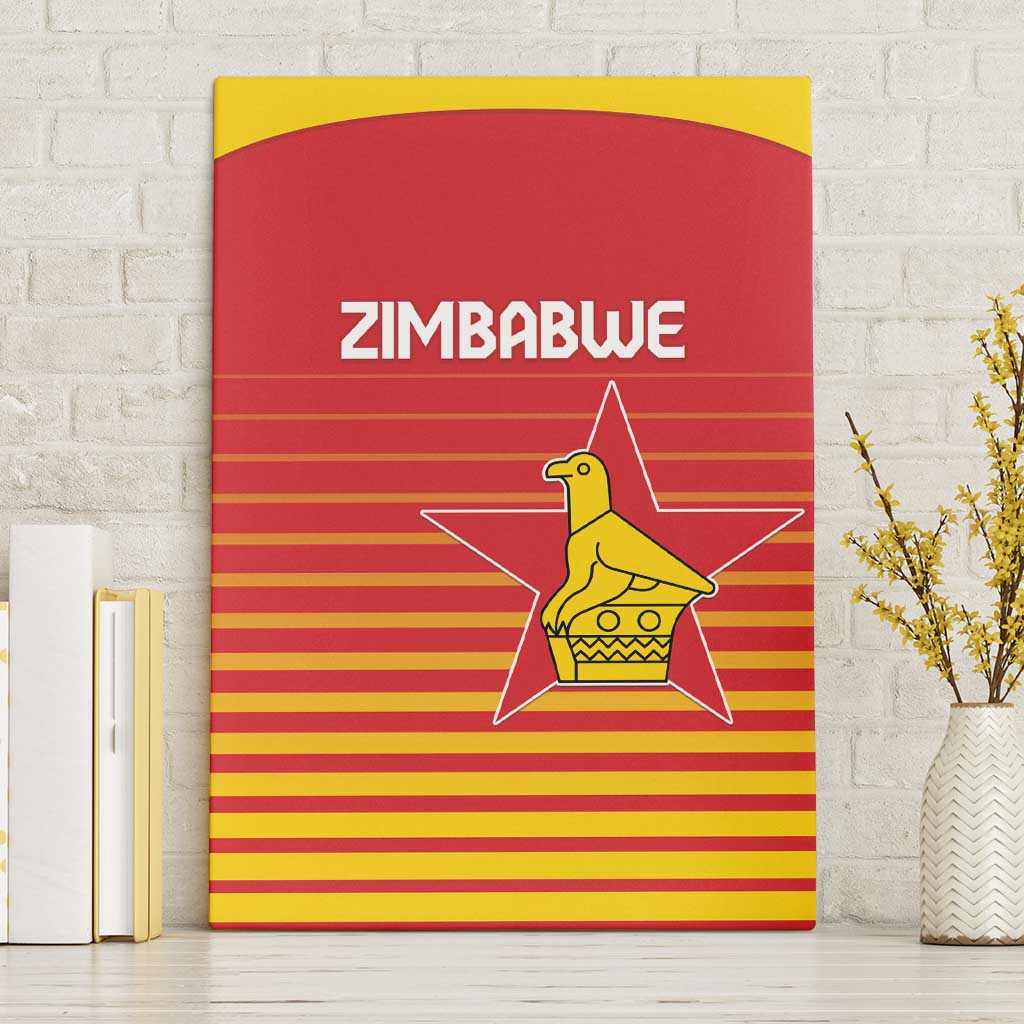 Zimbabwe Cricket Canvas Wall Art Go Chevrons Go - Wonder Print Shop