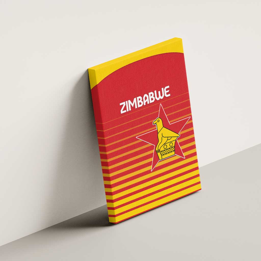 Zimbabwe Cricket Canvas Wall Art Go Chevrons Go - Wonder Print Shop