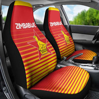 Zimbabwe Cricket Car Seat Cover Go Chevrons Go - Wonder Print Shop