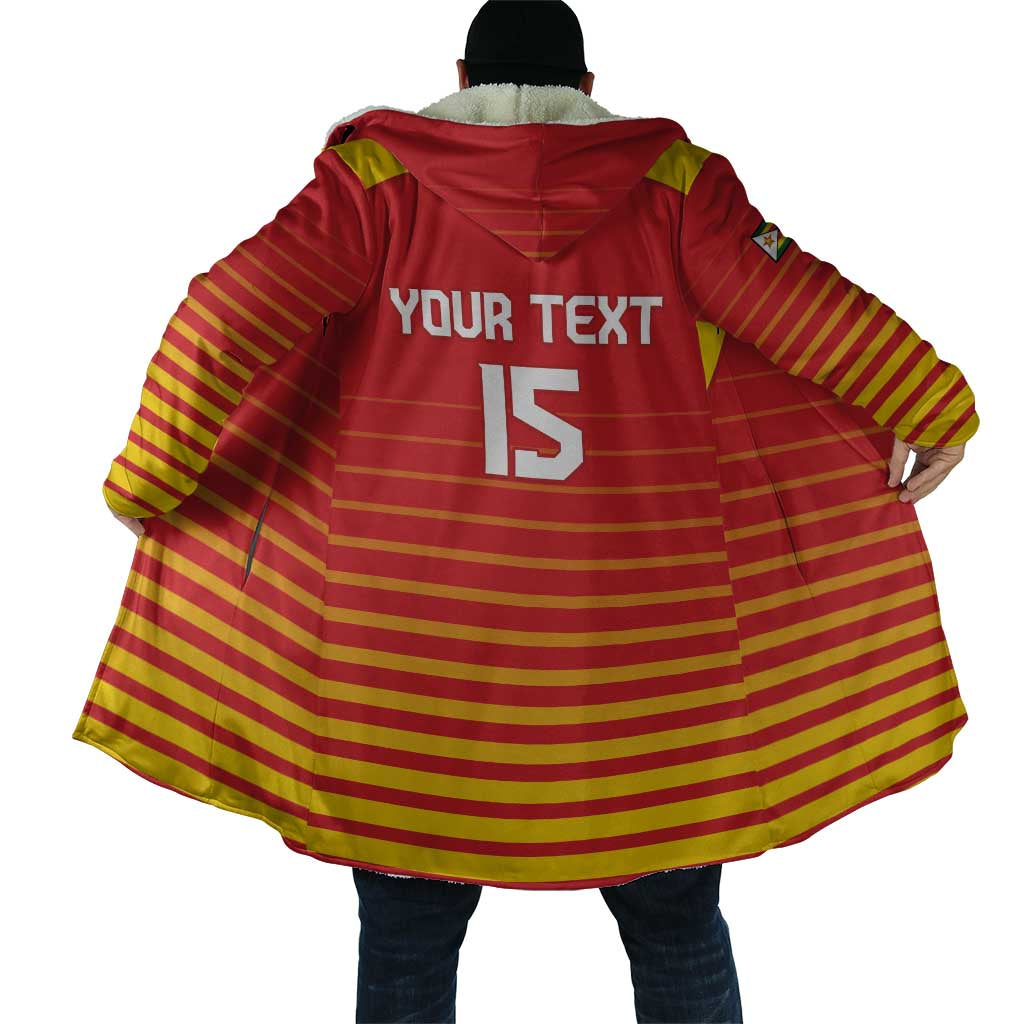 Custom Zimbabwe Cricket Cloak Go Chevrons Go - Wonder Print Shop