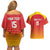 Custom Zimbabwe Cricket Couples Matching Off Shoulder Short Dress and Hawaiian Shirt Go Chevrons Go - Wonder Print Shop