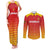 Custom Zimbabwe Cricket Couples Matching Tank Maxi Dress and Long Sleeve Button Shirt Go Chevrons Go - Wonder Print Shop