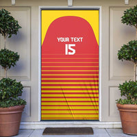 Custom Zimbabwe Cricket Door Cover Go Chevrons Go - Wonder Print Shop