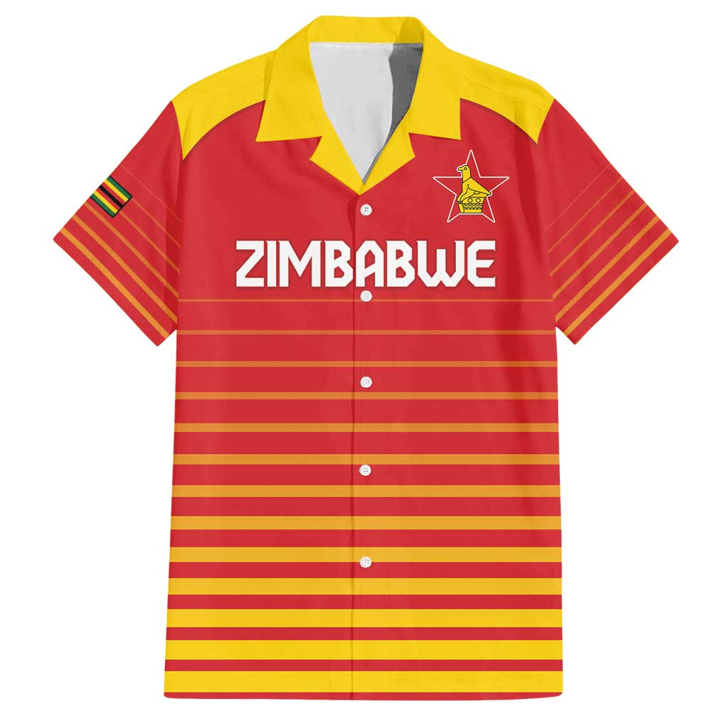 Custom Zimbabwe Cricket Family Matching Long Sleeve Bodycon Dress and Hawaiian Shirt Go Chevrons Go - Wonder Print Shop