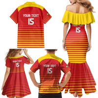 Custom Zimbabwe Cricket Family Matching Mermaid Dress and Hawaiian Shirt Go Chevrons Go - Wonder Print Shop