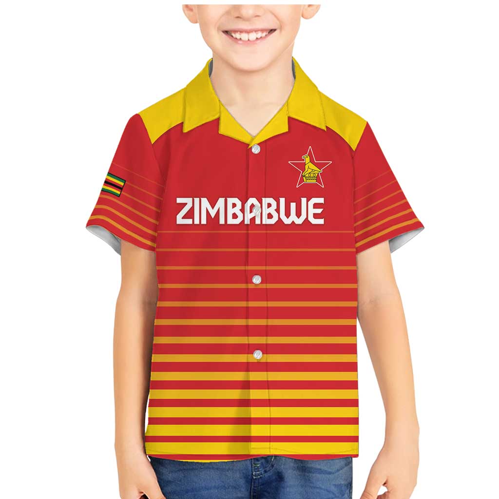 Custom Zimbabwe Cricket Family Matching Mermaid Dress and Hawaiian Shirt Go Chevrons Go - Wonder Print Shop