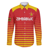 Custom Zimbabwe Cricket Family Matching Off The Shoulder Long Sleeve Dress and Hawaiian Shirt Go Chevrons Go - Wonder Print Shop