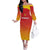 Custom Zimbabwe Cricket Family Matching Off The Shoulder Long Sleeve Dress and Hawaiian Shirt Go Chevrons Go - Wonder Print Shop