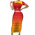 Custom Zimbabwe Cricket Family Matching Short Sleeve Bodycon Dress and Hawaiian Shirt Go Chevrons Go - Wonder Print Shop