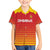 Custom Zimbabwe Cricket Family Matching Short Sleeve Bodycon Dress and Hawaiian Shirt Go Chevrons Go - Wonder Print Shop