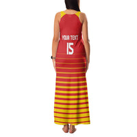 Custom Zimbabwe Cricket Family Matching Tank Maxi Dress and Hawaiian Shirt Go Chevrons Go - Wonder Print Shop