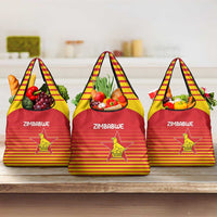 Zimbabwe Cricket Grocery Bag Go Chevrons Go - Wonder Print Shop