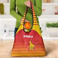 Zimbabwe Cricket Grocery Bag Go Chevrons Go - Wonder Print Shop