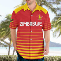 Custom Zimbabwe Cricket Hawaiian Shirt Go Chevrons Go - Wonder Print Shop